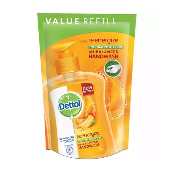 Dettol Handwash Re-energize Liquid Soap Refill  ডেটল হ্যান্ড ওয়াশ রি এনার্জাইজ তরল সাবান রিফিল ১৭০ মিলি