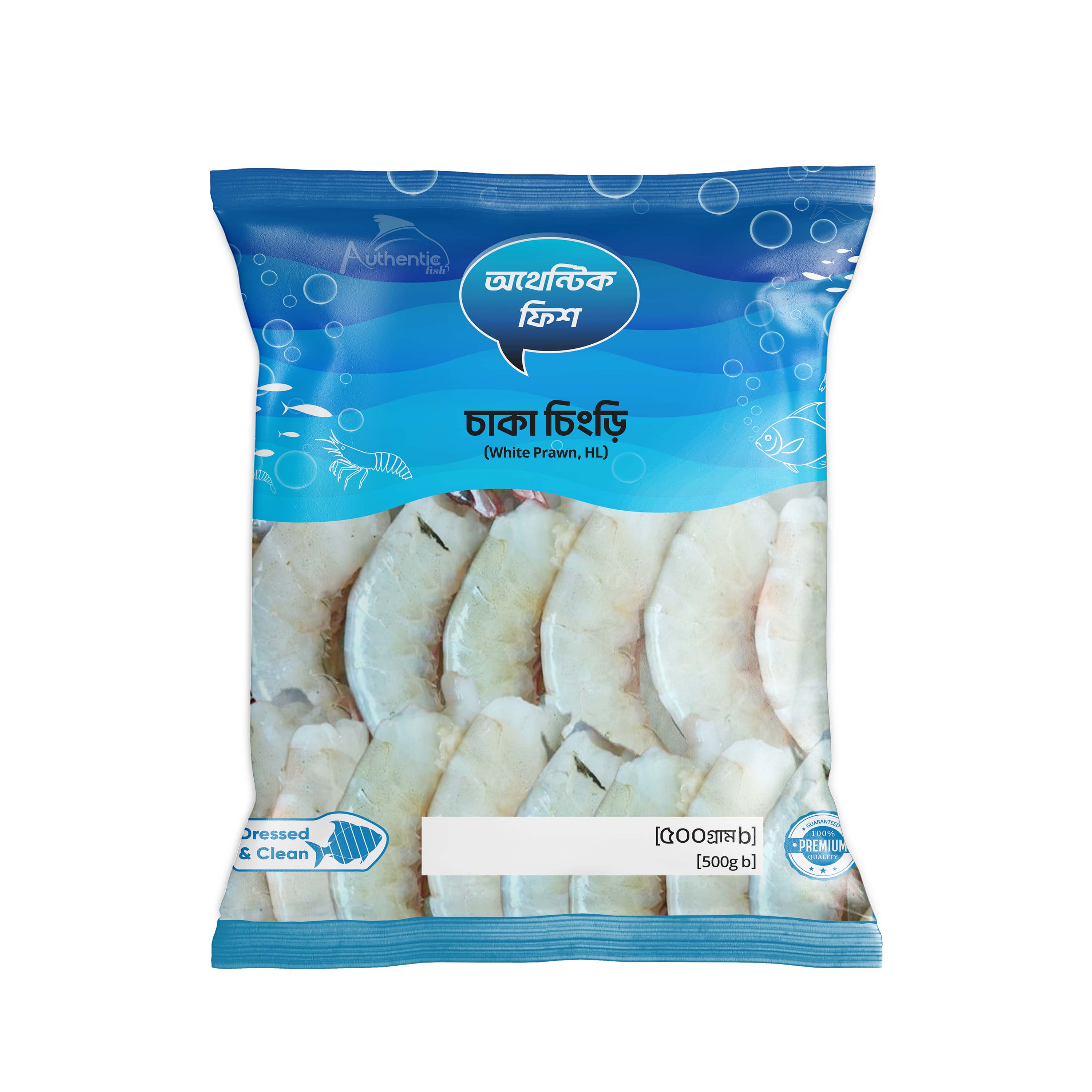 White tiger head less ,16-18pics/800gm(চাকা চিংড়ি )