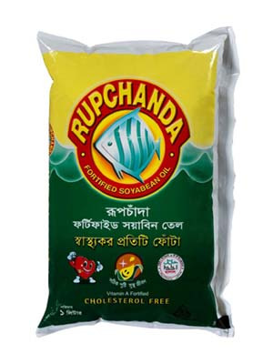 Rupchanda Soyabean Oil (poly) 1 ltr (রূপচাঁদা সয়াবিন তেল ১ লিটার)