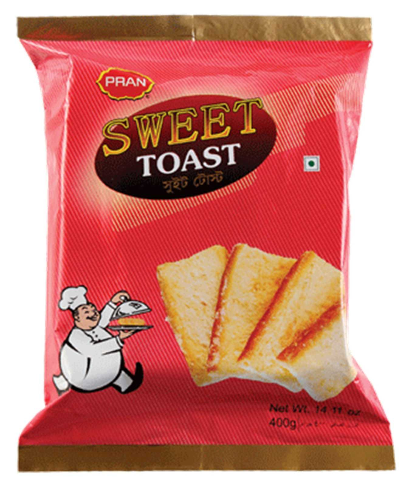 PRAN Sweet Toast Biscuit 350 gm (প্রান মিষ্টি টোস্ট বিস্কিট 350 গ্রাম)